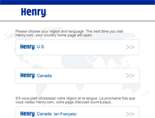 Tablet Screenshot of henry.com